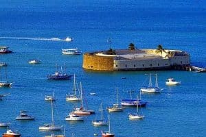 Forte de Sao Marcelo na Baía de Todos os Santos
