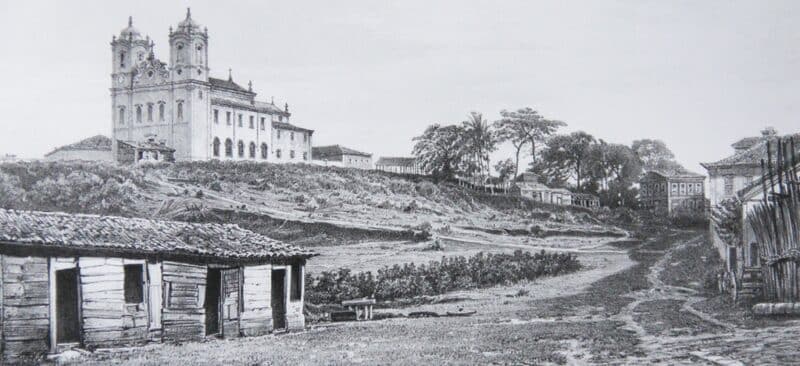 Igreja do Bonfim e seu entorno, em gravura de 1859 Igreja do Bonfim e seu entorno, em gravura de 1859