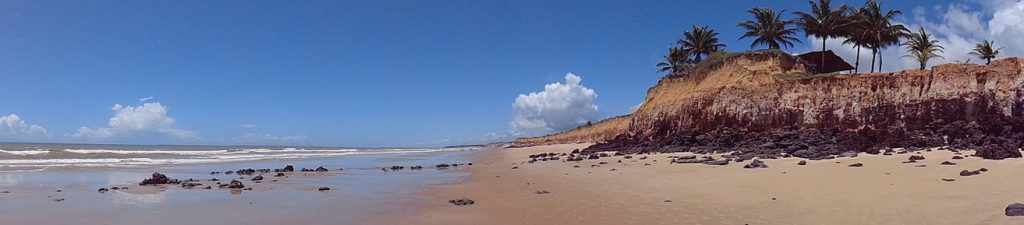 Panorâmica da praia de Costa Dourada em Mucuri - BA Panorâmica da praia de Costa Dourada em Mucuri - BA
