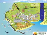 Mapa turistico de Itacaré na Bahia