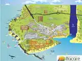 Mapa turistico de Itacaré na Bahia
