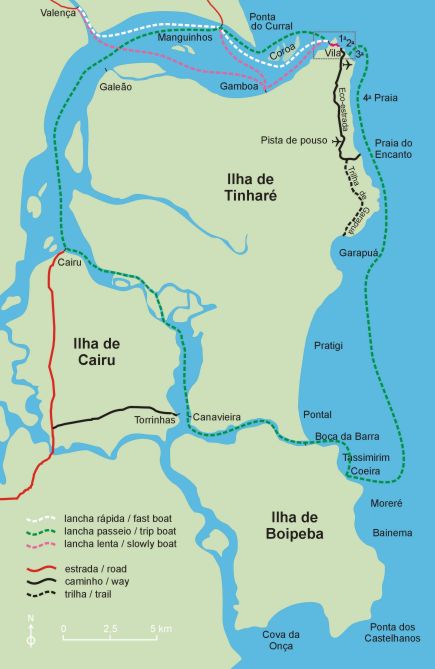 Morro de São Paulo na Ilha de Tinharé