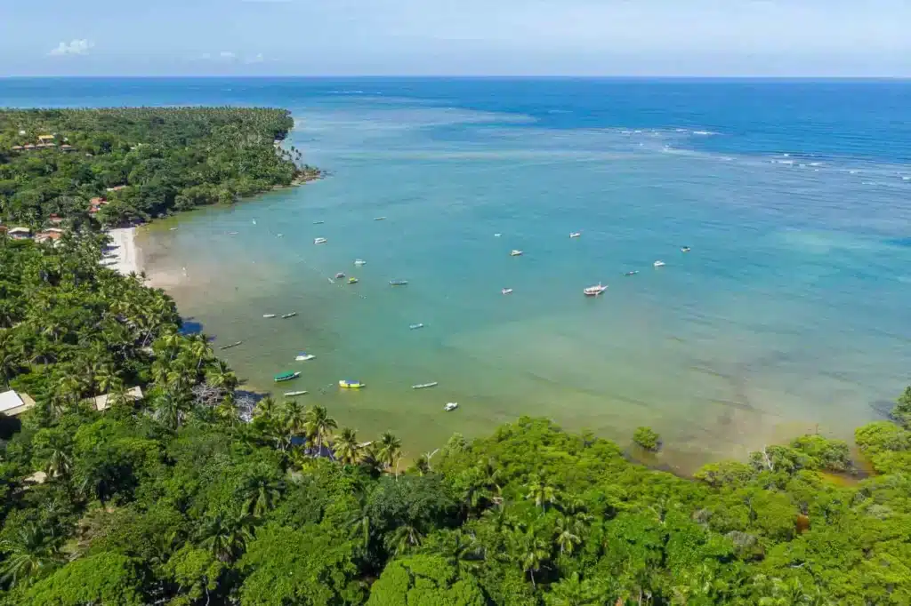 Praia de Moreré na Ilha de Boipeba