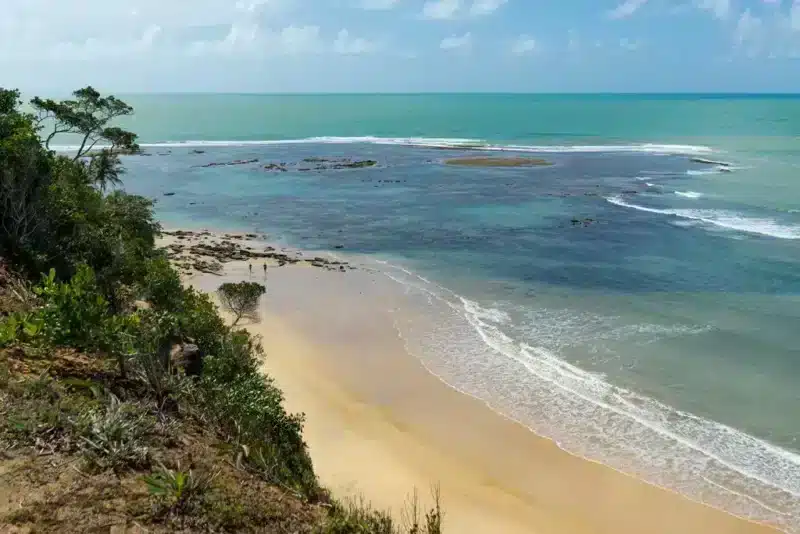 Praia do Satu em Caraíva Praia do Satu (ou Juacema) em Caraíva