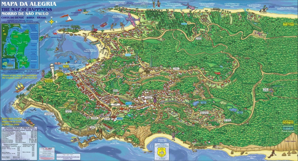 mapa do Morro de São Paulo - Bahia mapa do Morro de São Paulo - Bahia