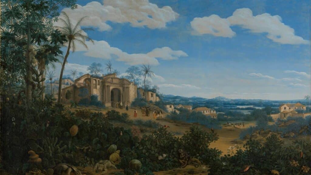 Frans Post - Vista de Olinda em 1662, Brasil Frans Post - Vista de Olinda em 1662, Brasil