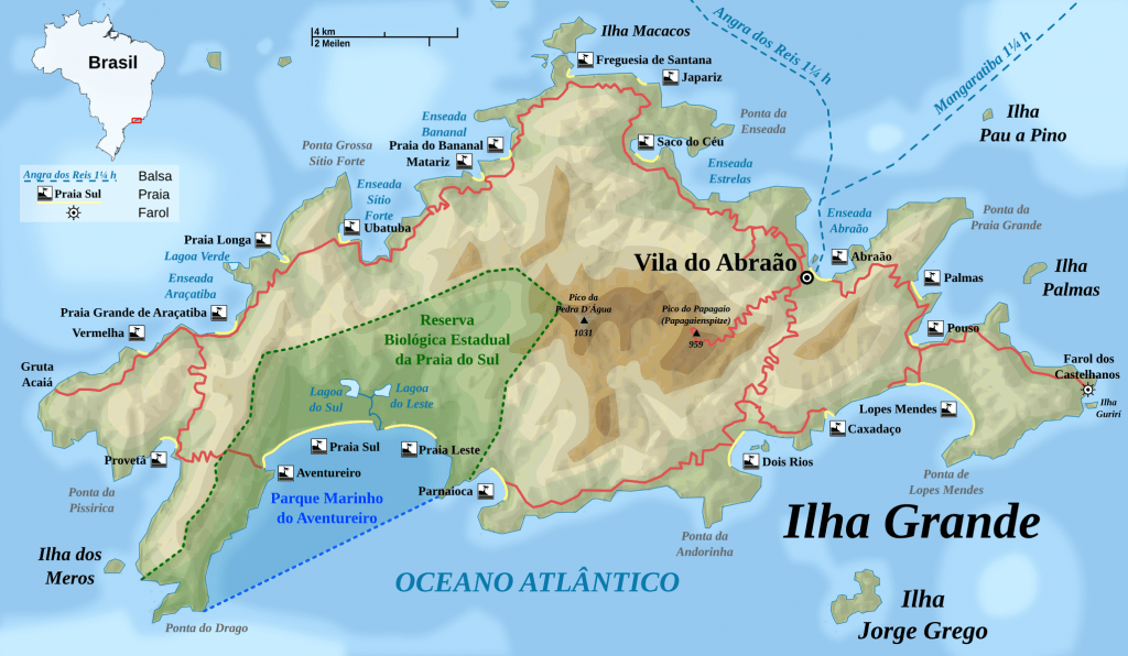 Mapa Turístico de Ilha Grande Mapa Turístico de Ilha Grande