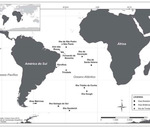 ilhas oceânicas e ilhas continentais do Brasil