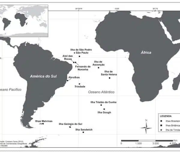 ilhas oceânicas e ilhas continentais do Brasil