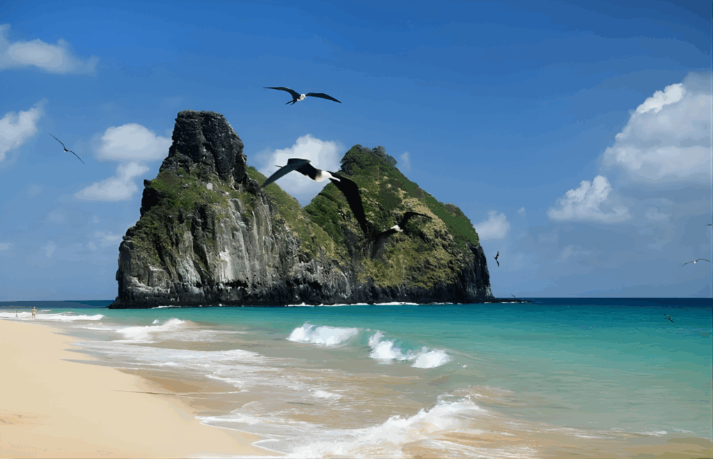 Praia da Quixabinha em Fernando de Noronha Praia da Quixabinha em Fernando de Noronha