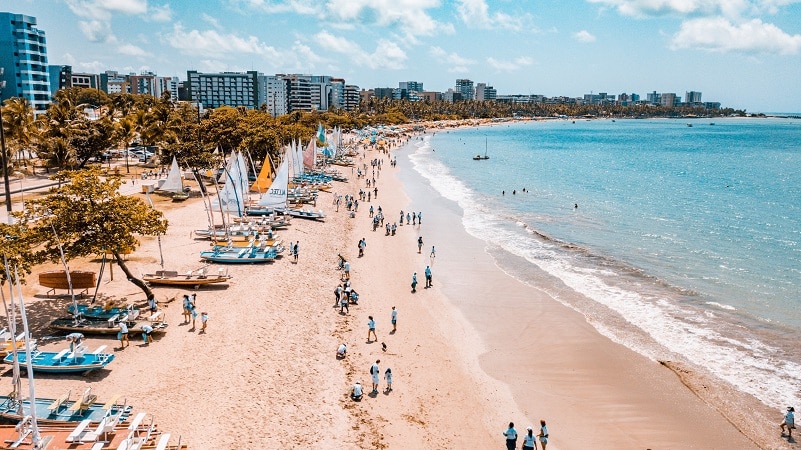 Praia de Pajuçara em Maceió Praia de Pajuçara em Maceió