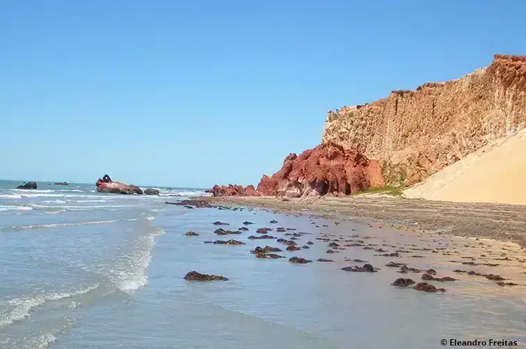 Praia de Ponta Grossa em Icapuí Praia de Ponta Grossa em Icapuí