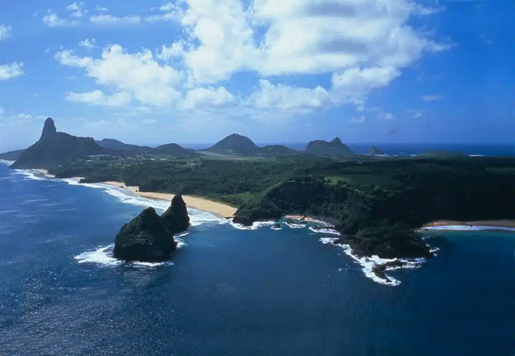 Vista aérea do arquipélago de Fernando de Noronha Vista aérea do arquipélago de Fernando de Noronha