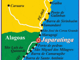 mapa de Japaratinga mapa Japaratinga