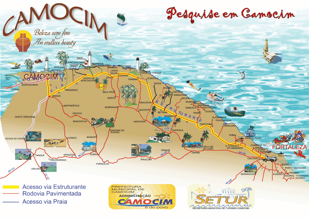 mapa de Camocim no Ceará mapa de Camocim no Ceará