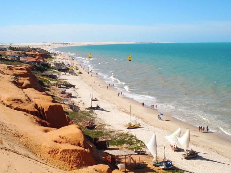 praia de Canoa Quebrada em Aracati praia de Canoa Quebrada em Aracati