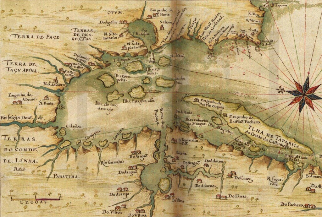 Baía de Todos os Santos em 1625 Baía de Todos os Santos em 1625