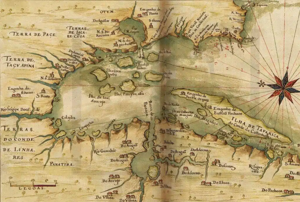 Baía de Todos os Santos em 1625 Baía de Todos os Santos em 1625