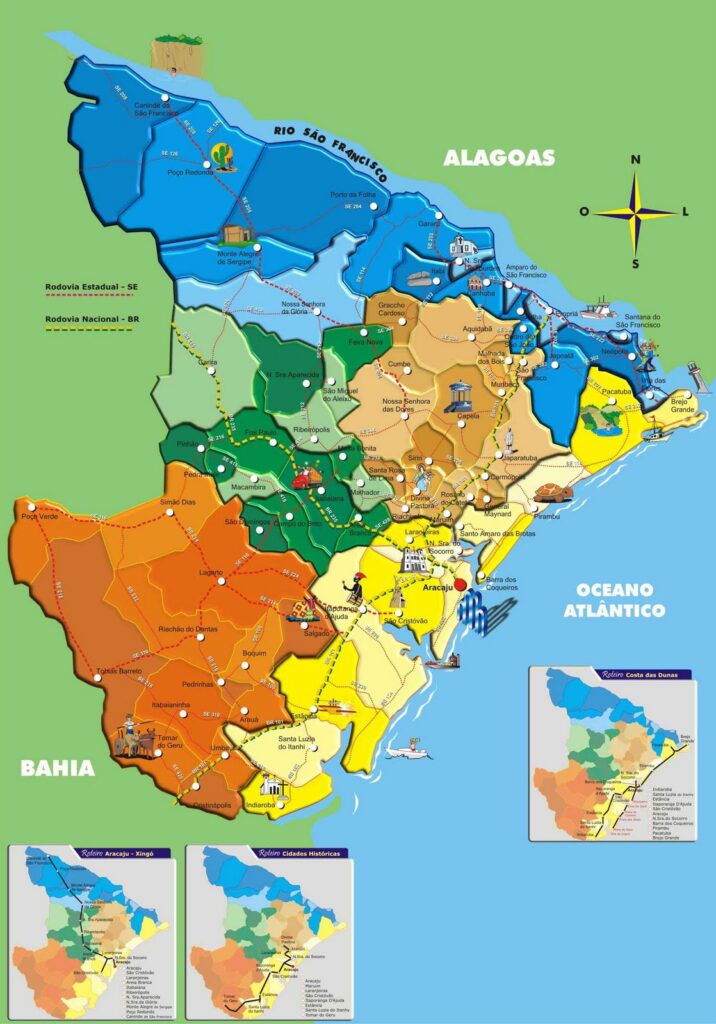 Mapa de Sergipe Mapa de Sergipe
