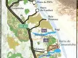 Mapa da Barra de Camaratuba na Paraíba Mapa da Barra de Camaratuba na Paraíba