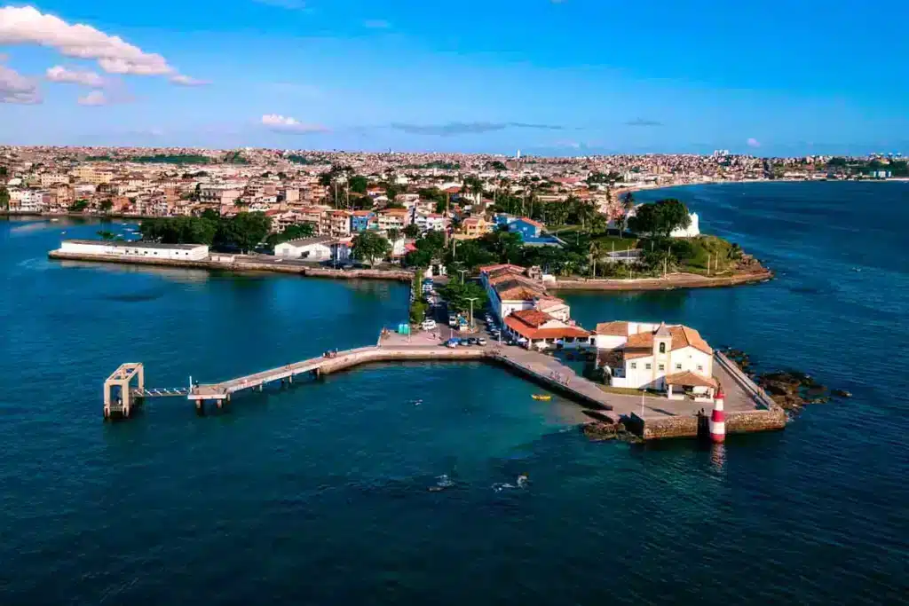 Ponta do Humaitá e bairro da Boa Viagem em Salvador Ponta do Humaitá e bairro da Boa Viagem em Salvador