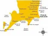 mapa das praias de Maceió em Alagoas mapa das praias de Maceió em Alagoas