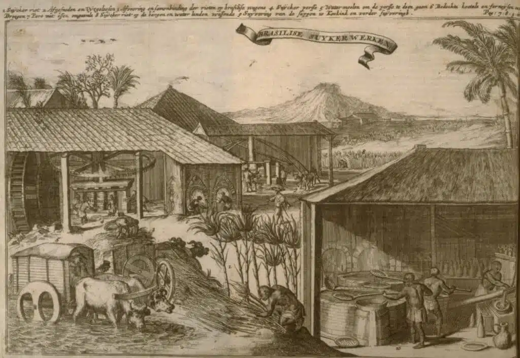 Cenas de moagem de açúcar no Brasil, 1682 Cenas de moagem de açúcar no Brasil, 1682