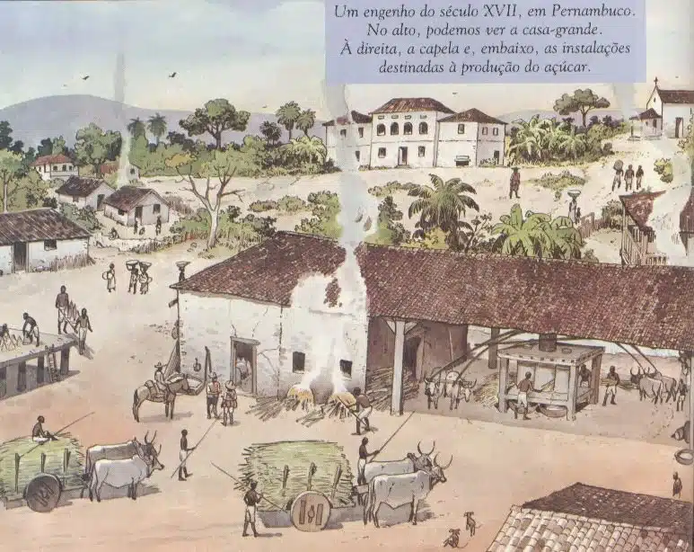 Um engenho em Pernambuco no século XVII Um engenho em Pernambuco no século XVII