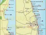 Mapa das praias de João Pessoa e Paraíba