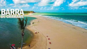 Praia Barra do Gramame em Conde na PB