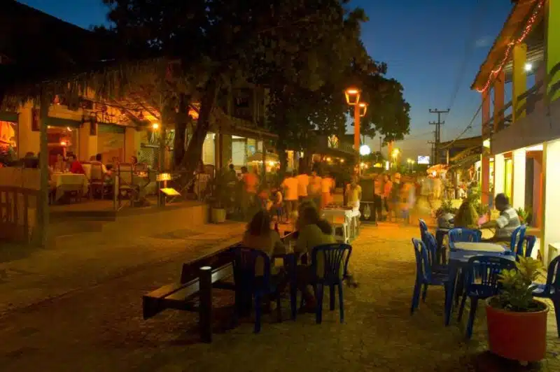 Broadway em Canoa Quebrada no Ceará Broadway em Canoa Quebrada no Ceará