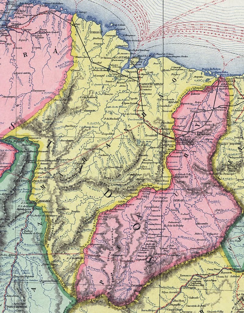 Mapa do Maranhão e Piauí Mapa do Maranhão e Piauí