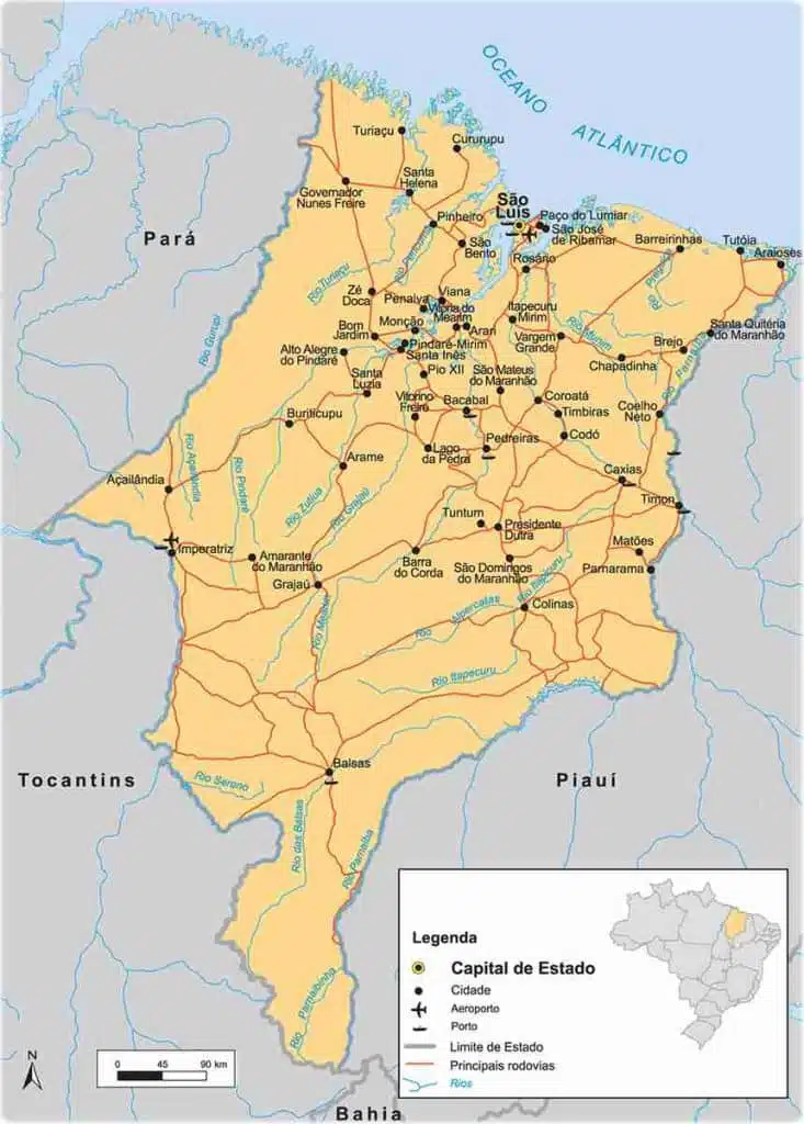 Mapa do Maranhão Mapa do Maranhão