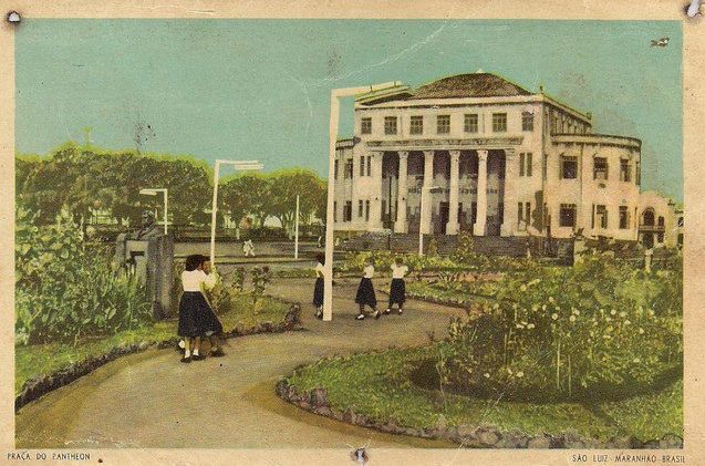 Cartão postal com imagem da Biblioteca Pública Benedito Leite Cartão postal com imagem da Biblioteca Pública Benedito Leite