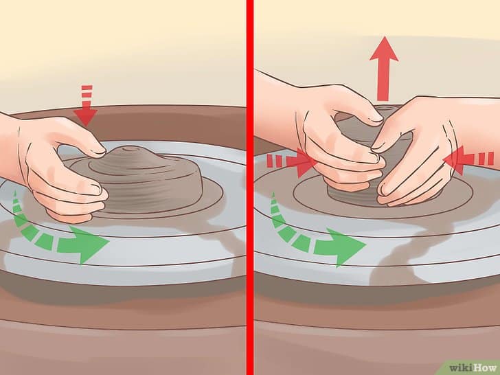 Coloque a argila na roda de oleiro Coloque a argila na roda de oleiro