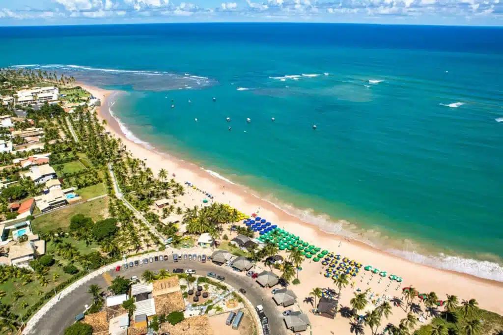 Praia de Guarajuba na Bahia Praia de Guarajuba na Bahia