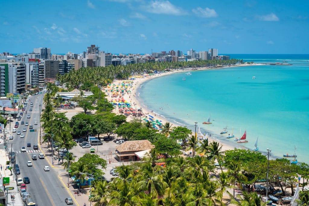 Praia de Pajuçara em Maceió Praia de Pajuçara em Maceió