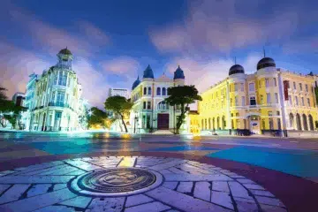 Praça do Marco Zero em Recife PE