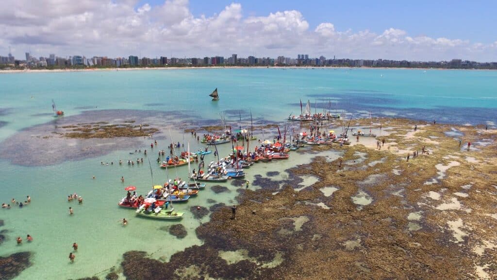 Praia de Pajuçara em Maceió Praia de Pajuçara em Maceió