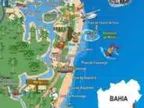 Mapa da Peninsula de Maraú
