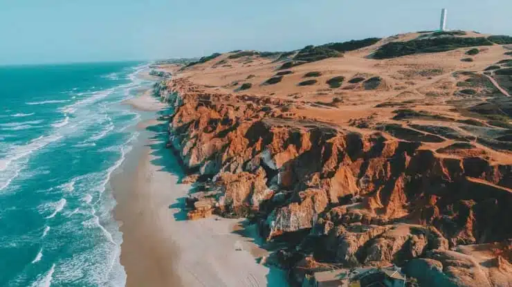 Praia de Morro Branco em Beberibe Praia de Morro Branco em Beberibe