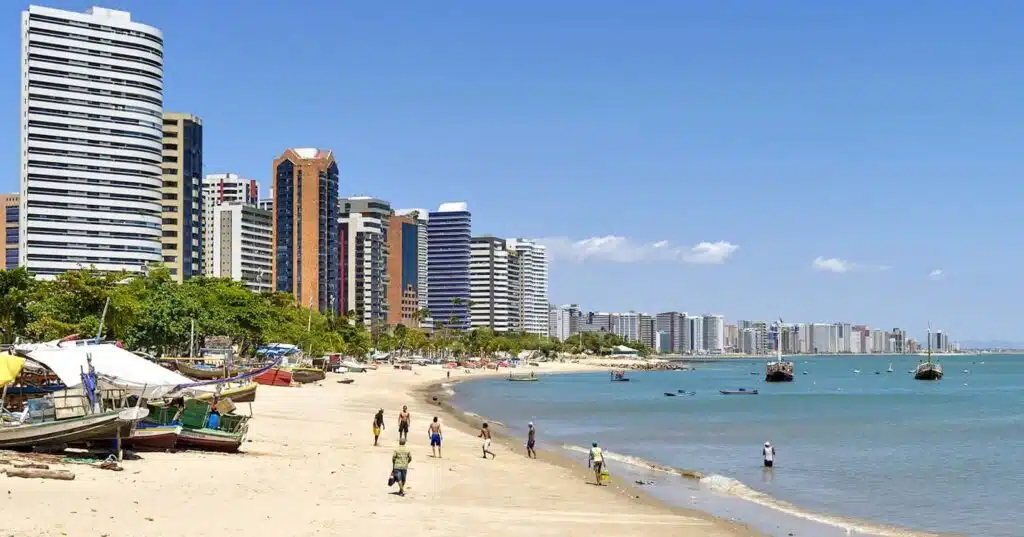 Praia de Mucuripe em Fortaleza Praia de Mucuripe em Fortaleza