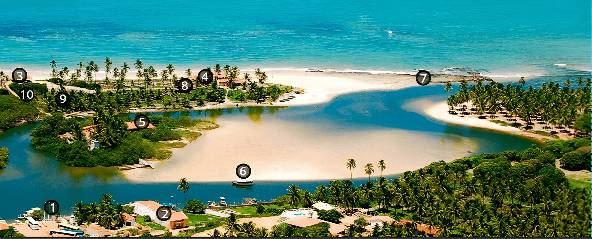 mapa do Completo Turístico das Dunas de Marapé mapa do Completo Turístico das Dunas de Marapé