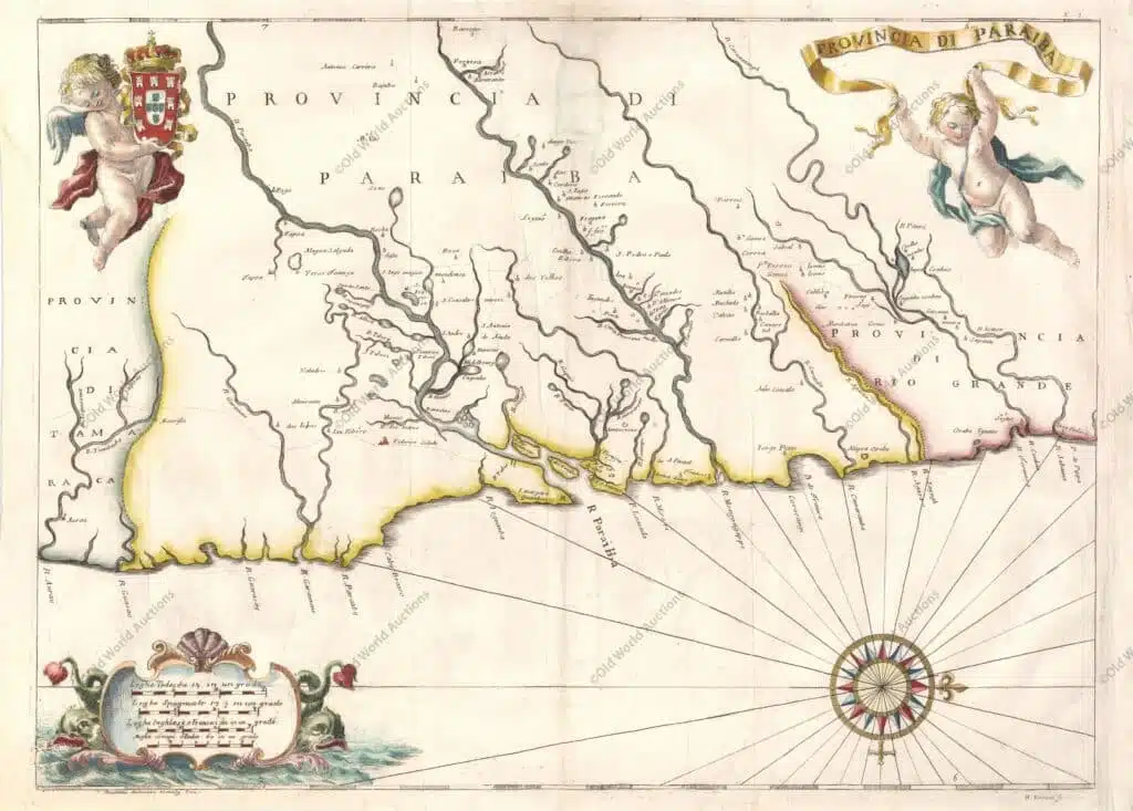 Mapa Provincia di Paraiba - 1698 - Horatius - Andreas Antonius Mapa Provincia di Paraiba - 1698 - Horatius - Andreas Antonius