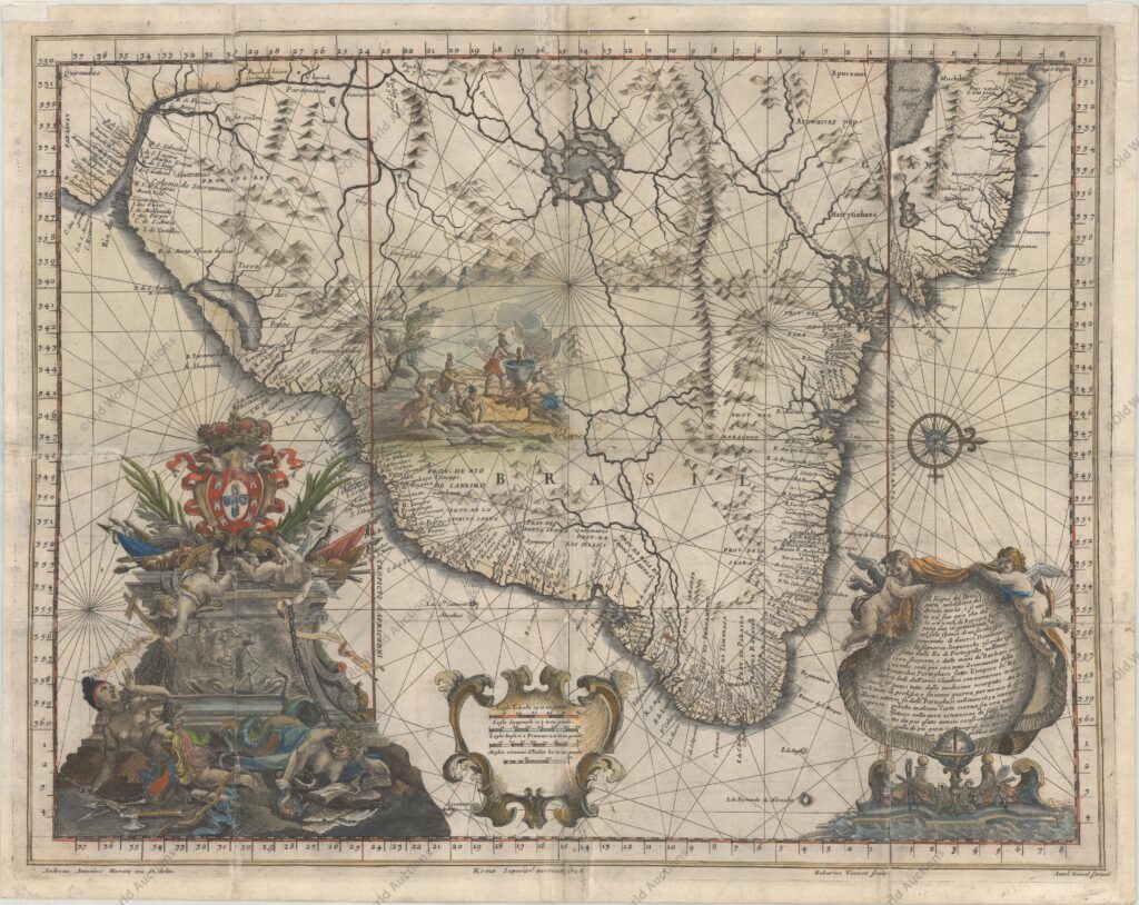 Mapa do Brasil de 1698 Mapa do Brasil de 1698