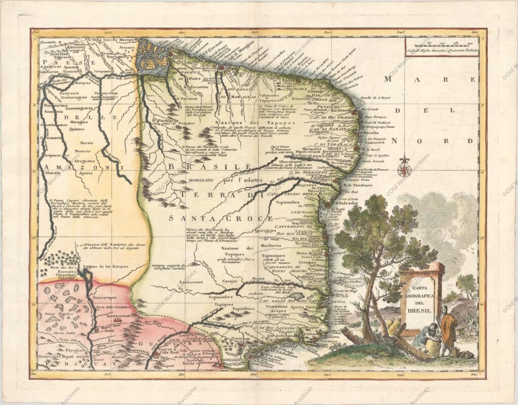 Mapa do Brasil de 1750 Mapa do Brasil de 1750