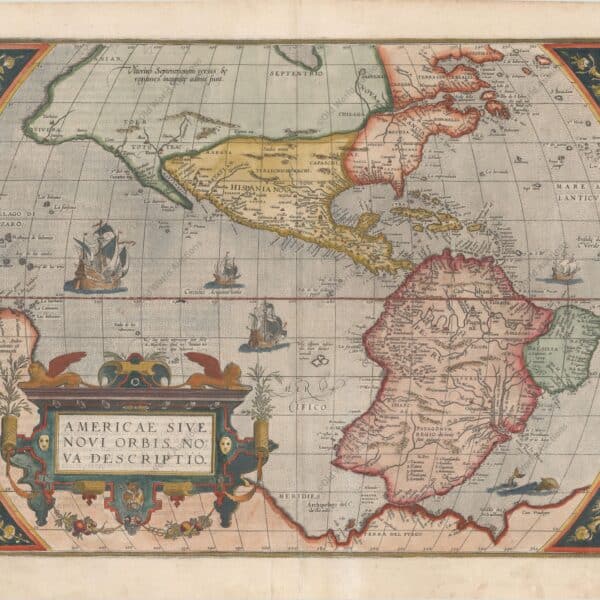 Mapa do Hemisfério Ocidental de 1581