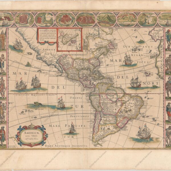 Mapa do Hemisfério Ocidental de 1643