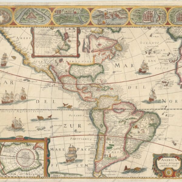 Mapa do Hemisfério Ocidental de 1659