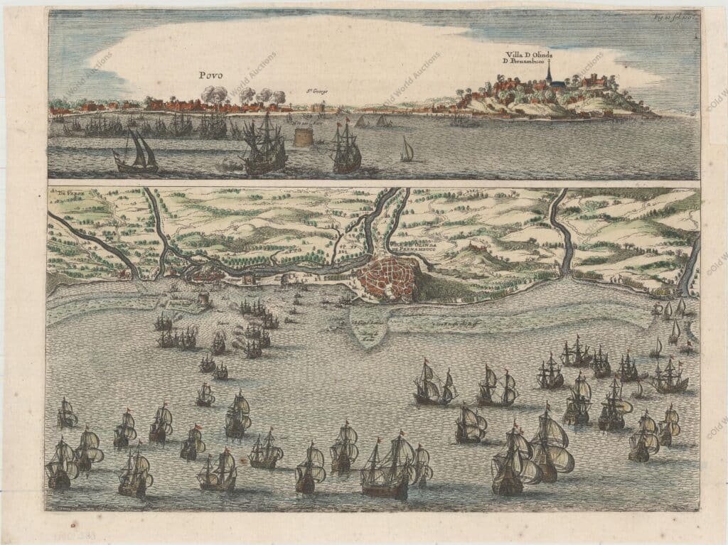 Vila de Olinda em Pernambuco em 1630 Vila de Olinda em Pernambuco em 1630